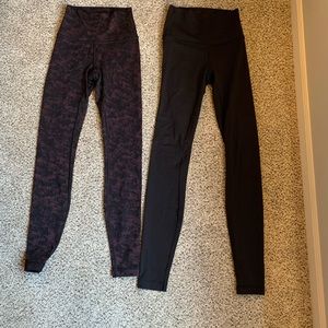 Duo of Lululemon Align Hi-Rise in 28” and 7/8 size 2.